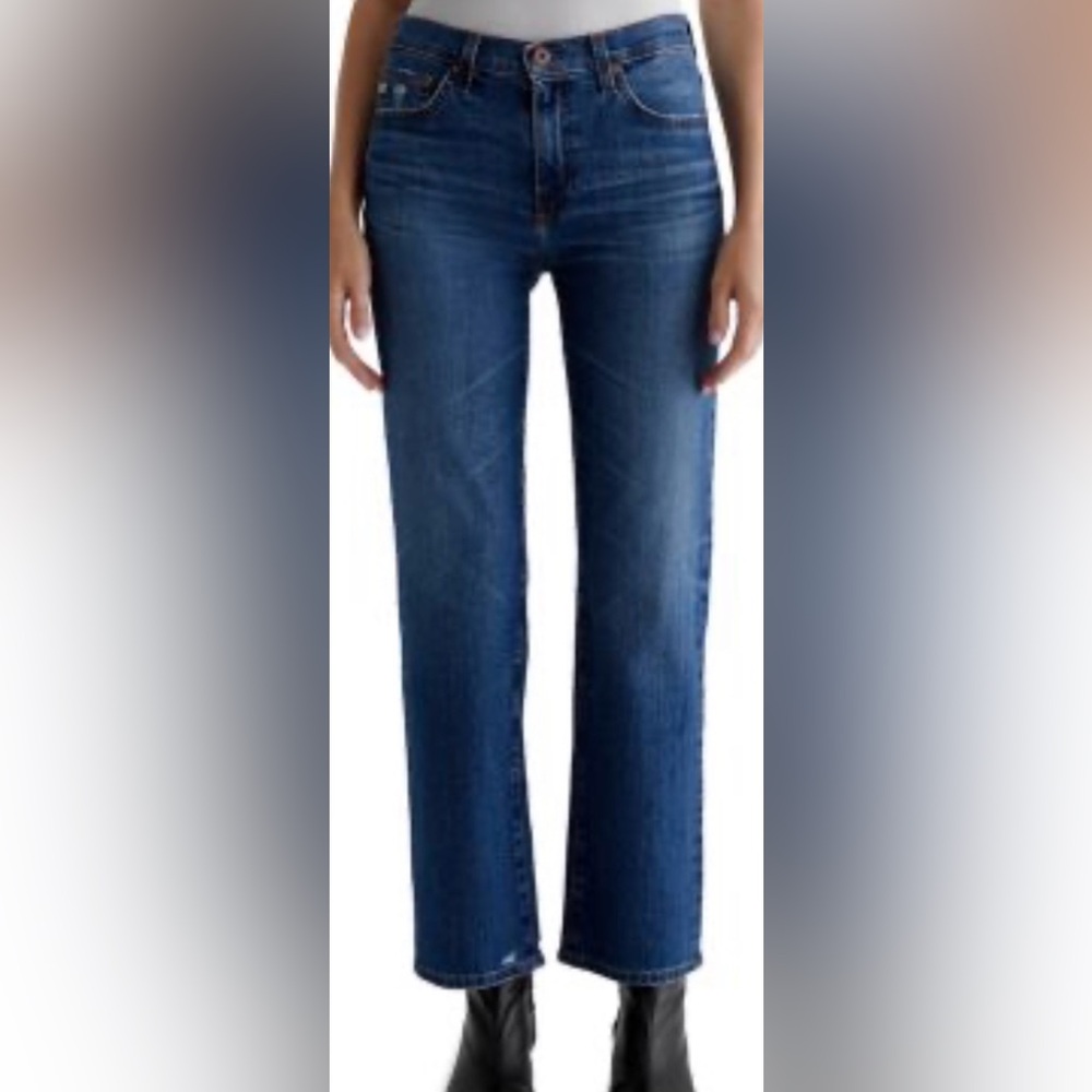 NEW AG JEANS 32 women's brinley crop mid rise jeans